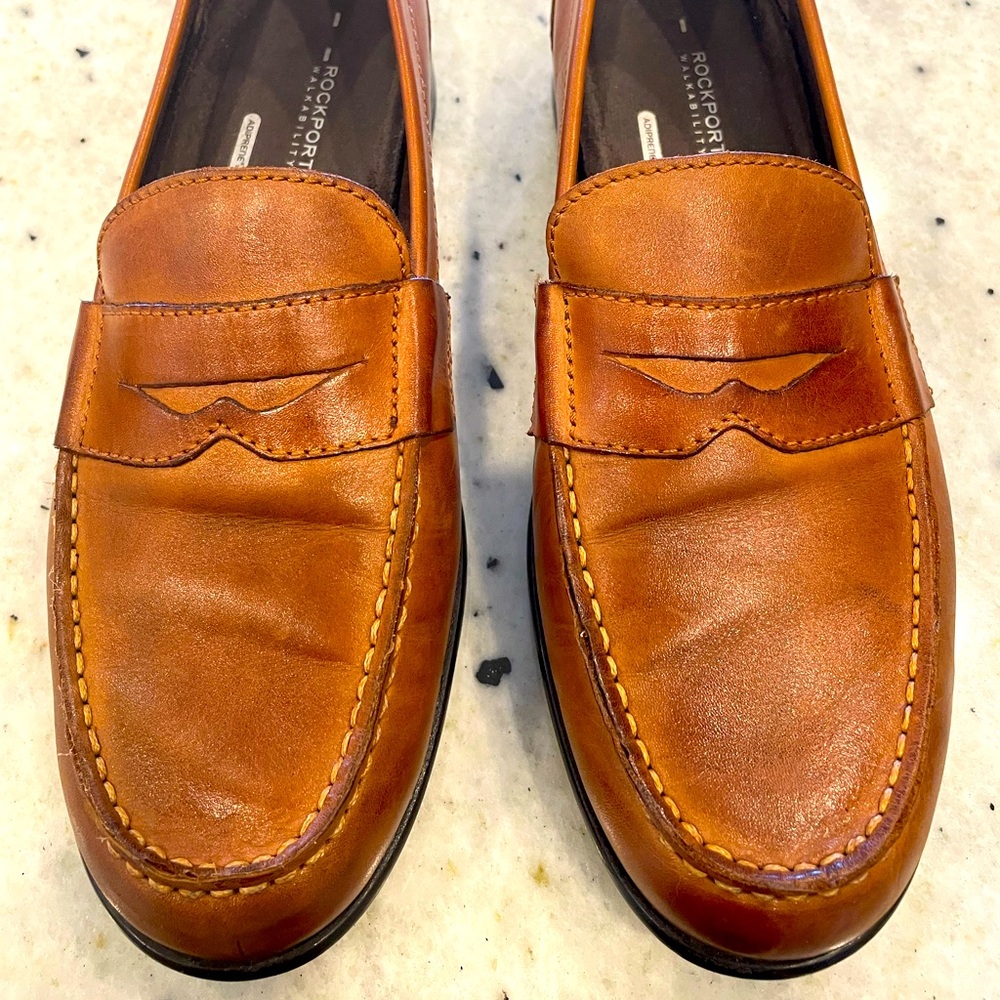 Rockport Men's Brown Loafers Size 10